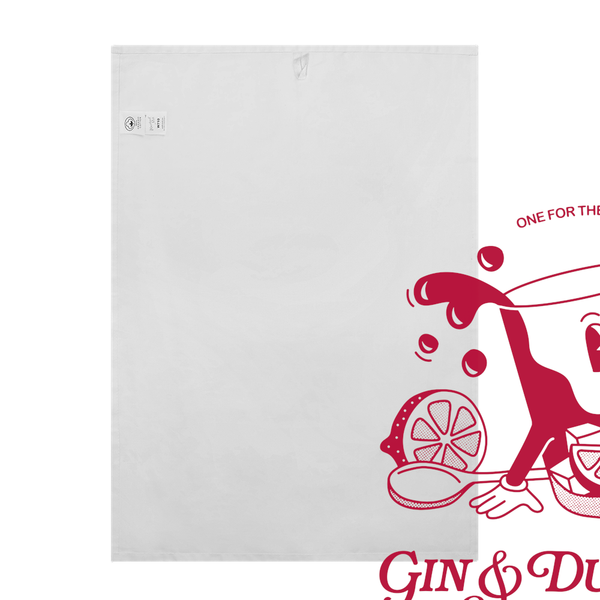 Gin & Dubonnet - Organic cotton tea towel